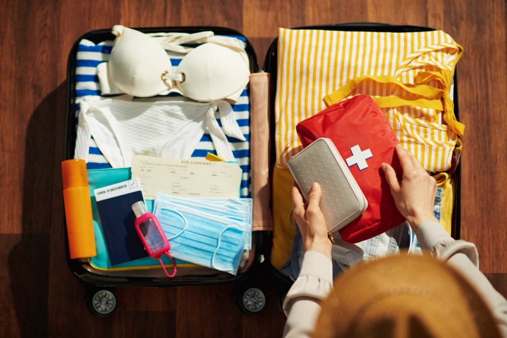 Nehmen Sie eine individuell zusammengestellte Reiseapotheke mit