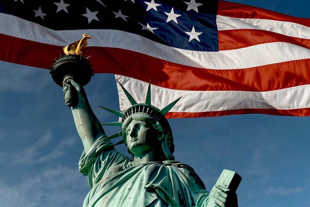Freiheitsstatue als Symbol der USA
